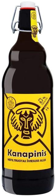 Пиво Kanapinis sviesusis 5,1% 1л